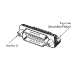 Omron XM3C 25 Way Right Angle Through Hole D-sub Connector Plug