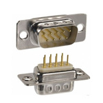 Norcomp 172 9 Way Panel Mount D-sub Connector Plug, 10.9mm Pitch