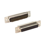 Norcomp 180 44 Way Panel Mount D-sub Connector Socket, 2.29mm Pitch
