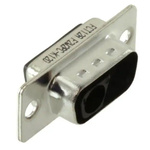 FCT from Molex 172704 2 Way Panel Mount D-sub Connector Plug, 6.86mm Pitch, with 4-40 Screw Locks