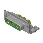 FCT from Molex 173107 3 Way Right Angle D-sub Connector Socket, 6.86mm Pitch, with 4-40 Screw Locks