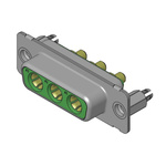 FCT from Molex 173107 3 Way D-sub Connector Socket, 6.86mm Pitch, with 4-40 Screw Locks