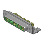 FCT from Molex 173107 9 Way Right Angle D-sub Connector Socket, 2.54mm Pitch, with 4-40 Screw Locks
