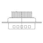FCT from Molex 173109 15 Way D-sub Connector Plug, 2.84mm Pitch