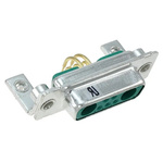 FCT from Molex 173107 7 Way Right Angle Through Hole D-sub Connector Socket, 2.74mm Pitch