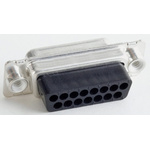 CONEC 9 Way Through Hole D-sub Connector Plug, with Mounting Hole