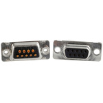 CONEC 9 Way Through Hole D-sub Connector Socket, with 4-40 UNC