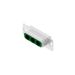 CONEC 3 Way Through Hole D-sub Connector Socket, with Mounting Hole