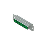 CONEC 5 Way Through Hole D-sub Connector Socket, with Mounting Hole