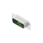 CONEC 7 Way Through Hole D-sub Connector Plug, with Mounting Hole