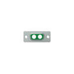 CONEC 2 Way Through Hole D-sub Connector Socket, with Mounting Hole