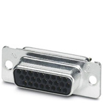 Phoenix Contact 26 Way Panel Mount D-sub Connector Socket, 1.98mm Pitch