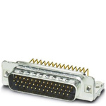 Phoenix Contact 44 Way Angled Panel Mount D-sub Connector Plug, 2.29mm Pitch