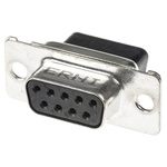 Provertha TMC 9 Way Through Hole D-sub Connector Socket, 2.84mm Pitch