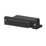 5747461 25 Way Right Angle Board Mount PCB D-sub Connector Receptacle, 2.74mm Pitch, with Through Hole - Solder