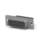 TE Connectivity 5745185 15 Way Vertical Board Mount D-sub Connector Receptacle, 2.74mm Pitch