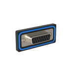 Amphenol Communications Solutions ED 15 Way Panel Mount D-sub Connector Socket, 2.74mm Pitch