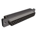 TE Connectivity Amplimite HDF-20 37 Way Right Angle Cable Mount D-sub Connector Socket, 2.76mm Pitch
