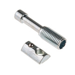 RS PRO Fixing & Connection Element Screw Connector, Groove Size 8mm