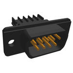TE Connectivity Amplimite HDE-20 9 Way Cable Mount D-sub Connector Plug