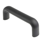 RS PRO Matte Black Plastic Concealed Fixings Drawer Handle, 168mm