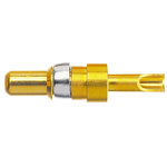 Harting, D-Sub Mixed Series, Male Crimp D-Sub Connector Power Contact, Au, Sn Pin, 20 → 16 AWG