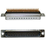 Norcomp 180 44 Way Panel Mount D-sub Connector Socket, 2.286mm Pitch