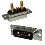 Norcomp 680M 17 Way Panel Mount D-sub Connector Plug, 2.54mm Pitch