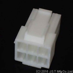 JST SL 6 Way D-sub Connector Socket, 3.96mm Pitch
