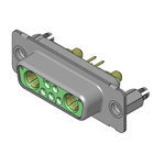 FCT from Molex 173107 7 Way D-sub Connector Socket, 2.74mm Pitch, with 4-40 Screw Locks