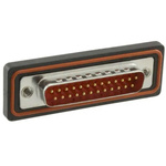 FCT from Molex 172704 25 Way Panel Mount D-sub Connector Plug, 2.84mm Pitch, with 4-40 Screw Locks