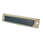 Amphenol India M24308 78 Way Panel Mount D-sub Connector Socket, 2.29mm Pitch, with 4-40 Screw Locks