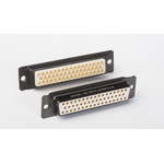 Amphenol India M24308 26 Way Panel Mount D-sub Connector Socket, 2.29mm Pitch, with 4-40 Screw Locks