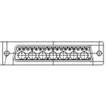 FCT from Molex 172704 17 Way Panel Mount D-sub Connector Plug, 2.84mm Pitch