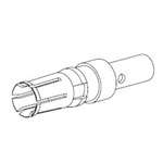 FCT from Molex, 172704 Series, Female Crimp D-sub Connector Contact, Gold over Nickel, 14 → 12 AWG