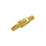 CONEC size 3.6mm Male Solder Cup D-Sub Connector Power Contact, Gold Flash over Nickel Power, 14 → 12 AWG