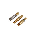 CONEC size 3.6mm Male Solder Cup D-Sub Connector Power Contact, Gold over Nickel Power, 8 → 10 AWG