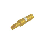 CONEC size 3.6mm Female Solder Cup D-Sub Connector Power Contact, Gold Flash over Nickel Power, 14 → 12 AWG