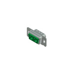 CONEC 2 Way Through Hole D-sub Connector Plug, with Mounting Hole