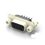 TE Connectivity 9 Way Vertical Board Mount PCB D-sub Connector Socket, 2.77mm Pitch