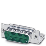 Phoenix Contact 3 Way Angled Panel Mount D-sub Connector Socket, 6.86mm Pitch