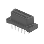 5174215 20 Way Vertical Board Mount PCB D-sub Connector Receptacle, 1.27mm Pitch, with Through Hole - Solder