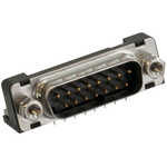 JAE 15 Way Right Angle Through Hole D-sub Connector Plug