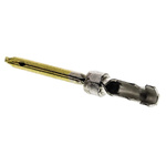 TE Connectivity, AMPLIMITE HD-20 Series, size 20 Male Crimp D-sub Connector Contact, Gold, 28 → 24 AWG