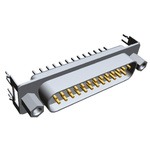 TE Connectivity Amplimite HD-20 25 Way Through Hole D-sub Connector Plug, 2.76mm Pitch