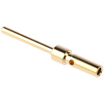 MH Connectors, DM Series, Male Crimp D-sub Connector Contact, Gold, 22 → 30 AWG