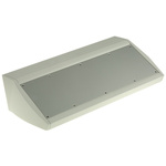 METCASE Unidesk, Sloped Front, Aluminium, 200 x 400 x 21.6mm Desktop Enclosure, Grey