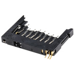 Yamaichi 9 Way Right Angle SD Card Memory Card Connector With Solder Termination