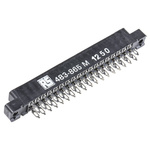 Cinch Edge Connector, 18-Contacts, 3.96mm Pitch, 2-Row, Solder Termination