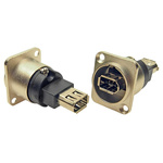 RS PRO 2 Way Straight Panel Mount Firewire Connector, Socket